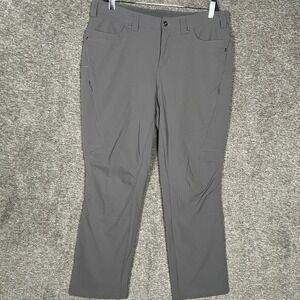 Duluth Trading Co Womens 34x29 Gray Cargo Pants Hiking Travel Outdoor Activewear